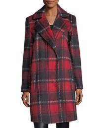 Cupcakes And Cashmere | Cupcakes and Cashmere Allon Brushed Plaid Wool-Blend Coat(ジャケット/アウター)