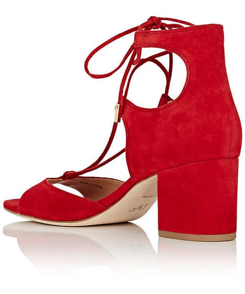 DIANE von FURSTENBERG（ダイアンフォンファステンバーグ）の「Diane von Furstenberg DIANE VON FURSTENBERG WOMEN'S PRIORE SUEDE LACE-UP SANDALS（サンダル・レディース・RED・5/8.5/6.5/9/6/7.5/5.5/9.5/7）」の4枚目の写真