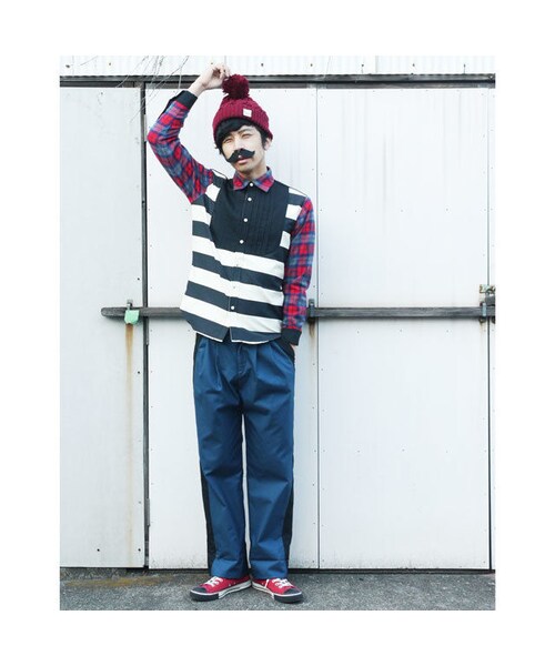 NIRAME.CO（ニラメッコ）の「横暖歩道しゃつ（シャツ/ブラウス・メンズ・その他）」の4枚目の写真