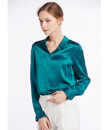 Lilysilk（リリーシルク）の「【22匁】レディース シルクシャツ