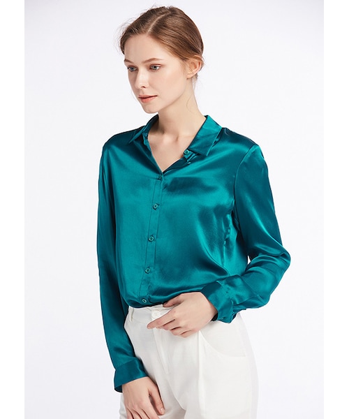 Lilysilk（リリーシルク）の「【22匁】レディース シルクシャツ