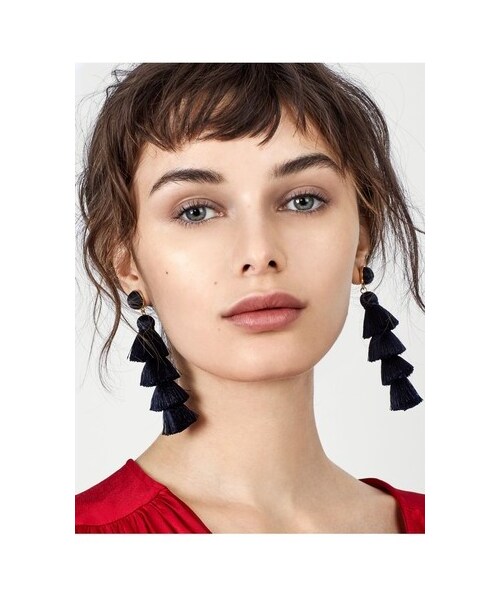 BaubleBar（-）の「Women's Baublebar Gabriela Tassel Fringe Earrings（イヤリング・レディース・Black/Blue/Green/Pink/Purple/Red/White・One Size）」の8枚目の写真
