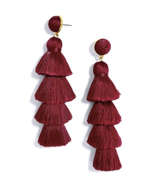 BaubleBar（-）の「Women's Baublebar Gabriela Tassel Fringe Earrings（イヤリング・レディース・Black/Blue/Green/Pink/Purple/Red/White・One Size）」の7枚目の写真