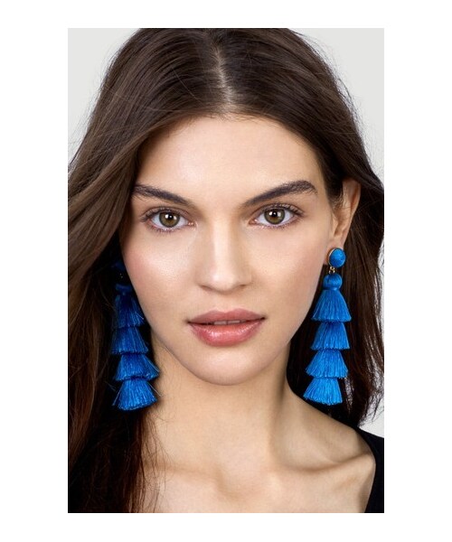 BaubleBar（-）の「Women's Baublebar Gabriela Tassel Fringe Earrings（イヤリング・レディース・Black/Blue/Green/Pink/Purple/Red/White・One Size）」の11枚目の写真