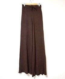 Tiffee SELECT | メローフリル裾リブニットワイドパンツ(その他パンツ)