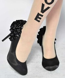 STYLEBLOCK | フリル付きヒールパンプス(パンプス)