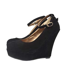 STYLEBLOCK | ウエッジソールアンクルストラップパンプス(パンプス)