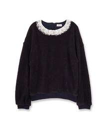 flower | precious collar top ～ﾌﾟﾚｼｬｽｶﾗｰﾄｯﾌﾟ(ニット/セーター)