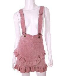 Bobon21 | コーデュロイサス付きフリルスカート-全２色-(スカート)