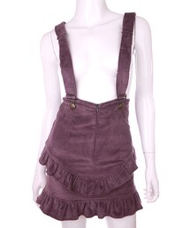 Bobon21 | コーデュロイサス付きフリルスカート-全2色-(スカート)