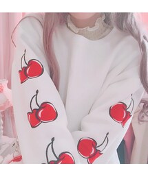 の「ガーリー チェリー パーカー♡ さくらんぼ（パーカー）」 - WEAR