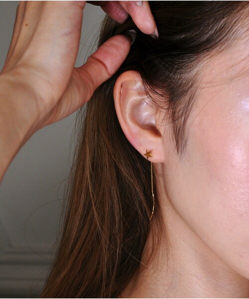 pinacoteca（ピナコテーカ）の「ピナコテーカ 713 エブリデイ スター スタッド アメリカン ピアス（ピアス（両耳用）・レディース・ゴールド・Free）」の9枚目の写真