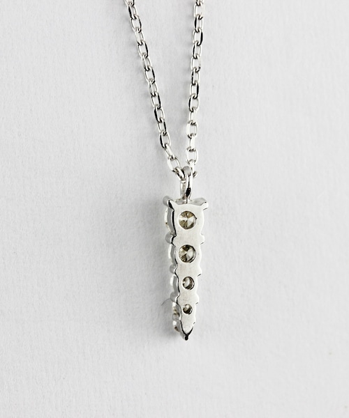 two ply(トゥープライ)の「トゥープライ 360 アキュート トライアングル ダイヤモンド ネックレス(ネックレス・レディース・シルバー・40cm)」の4枚目の写真