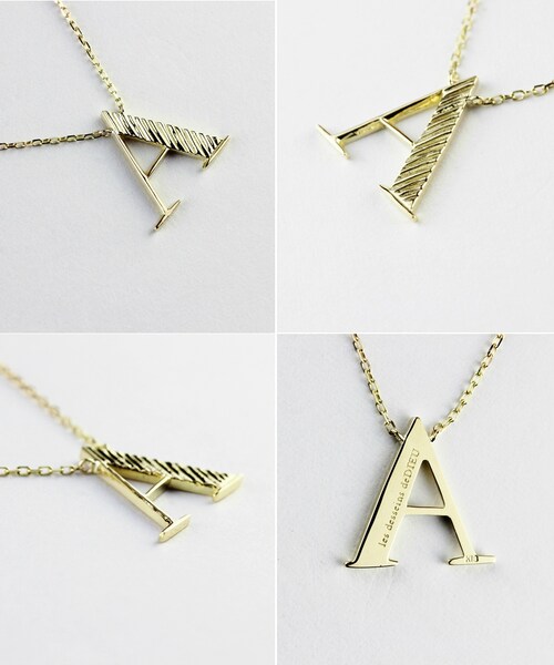 les desseins de DIEU（レデッサンドゥデュー）の「レ デッサン ドゥ デュー 960 ポップアート イニシャル ネックレス（ネックレス・レディース・ゴールド・40cm）」の2枚目の写真