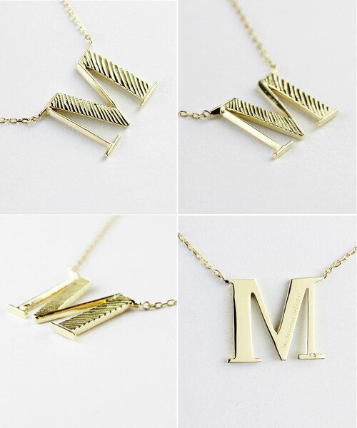 les desseins de DIEU（レデッサンドゥデュー）の「レ デッサン ドゥ デュー 960 ポップアート イニシャル ネックレス（ネックレス・レディース・ゴールド・40cm）」の6枚目の写真