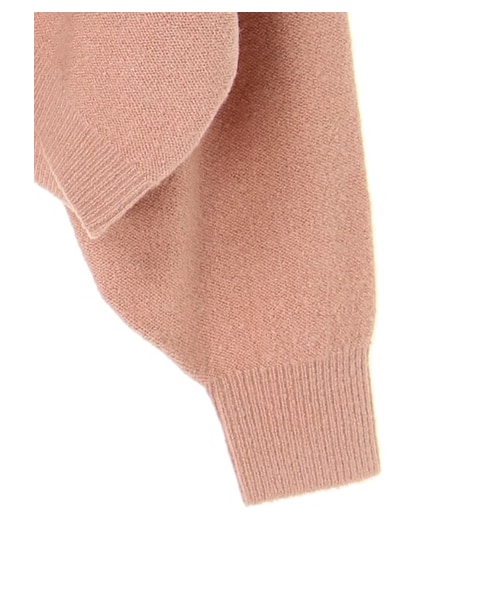 earth music&ecology(アースミュージックアンドエコロジー)の「・ショートボリュームニットカーディガン(トップス・アイボリー/チャコールグレー/ベージュ/ミント/ネイビー/ピンクベージュ・F)」の5枚目の写真