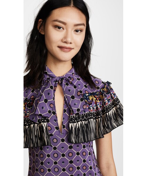 セール31日迄 ❣️アナスイ　ワンピース ANNA SUI（アナスイ）の「Anna Sui Paisley Fringe Maxi Dress