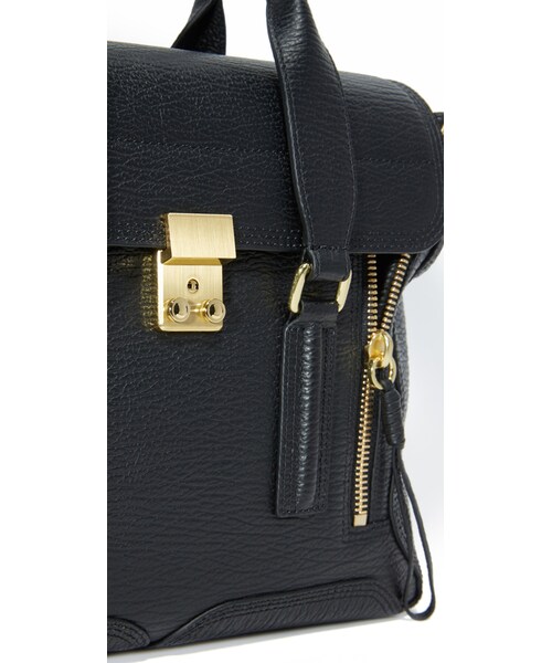 3.1 Phillip Lim（スリーワンフィリップリム）の「3.1 Phillip Lim Pashli Medium Satchel（ショルダーバッグ・レディース・Black・One Size）」の3枚目の写真