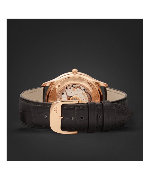 JAEGER-LECOULTRE（ジャガールクルト）の「Jaeger-LeCoultre Master Ultra Thin Date 40mm 22-Karat Rose Gold And Alligator Watch（アナログ腕時計・メンズ・Black・one size）」の2枚目の写真