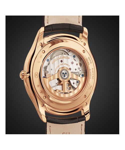 JAEGER-LECOULTRE（ジャガールクルト）の「Jaeger-LeCoultre Master Ultra Thin Date 40mm 22-Karat Rose Gold And Alligator Watch（アナログ腕時計・メンズ・Black・one size）」の3枚目の写真