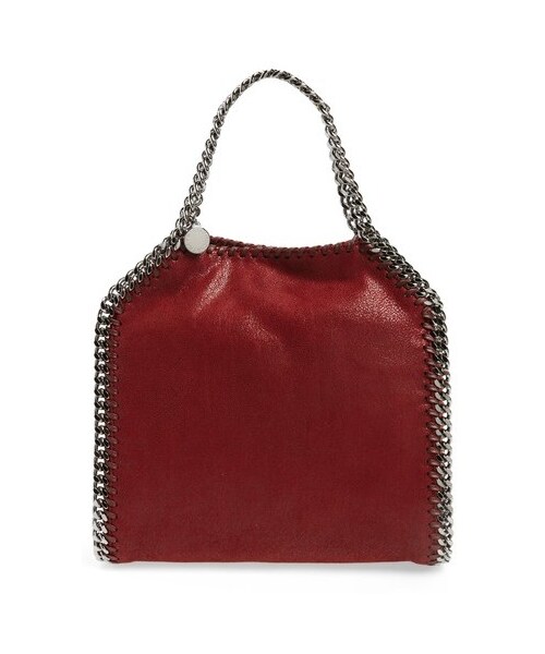 STELLA McCARTNEY（ステラマッカートニー）の「Stella Mccartney 'Mini Falabella - Shaggy Deer' Faux Leather Tote - Green（トートバッグ・レディース・Green/Red/White・One Size）」の3枚目の写真