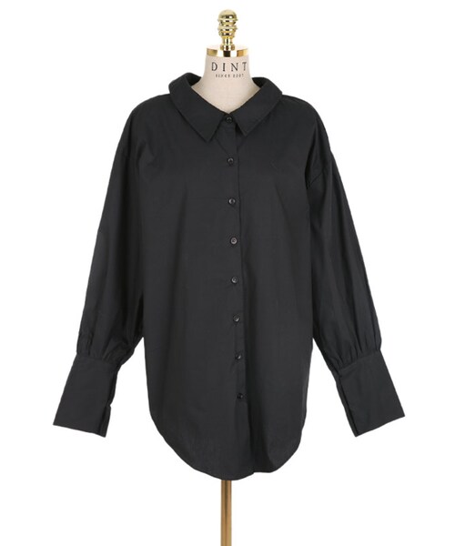 DINT（ディント）の「第こんなベクリンカフスブラウス（シャツ/ブラウス・レディース・White/Black・one(44~66size)）」の3枚目の写真