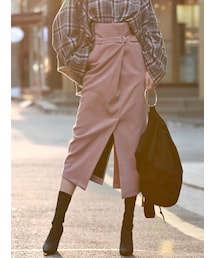 DINT | ニュチルコーデュロイハイウエストスカート（ベルトset）(スカート)