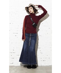 CHEER CLOSET | 【るうこ】ボートネックサイドラインニットトップス(ニット/セーター)