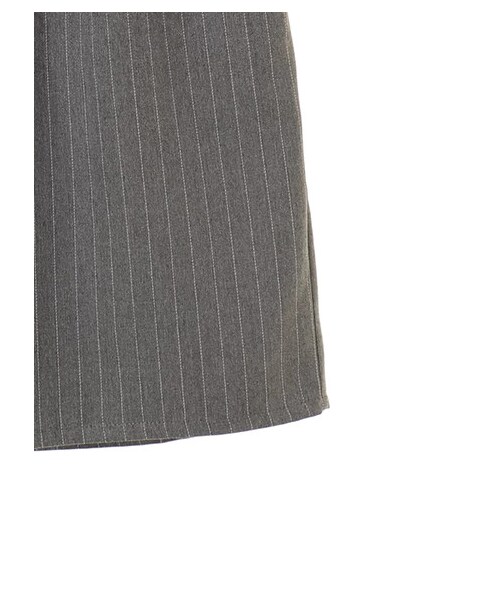 earth music&ecology(アースミュージックアンドエコロジー)の「・ベルト付きストライプワイドパンツ(パンツ・グレー/ネイビー・F)」の7枚目の写真