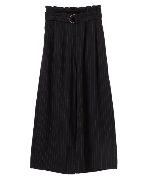 earth music&ecology(アースミュージックアンドエコロジー)の「・ベルト付きストライプワイドパンツ(パンツ・グレー/ネイビー・F)」の11枚目の写真