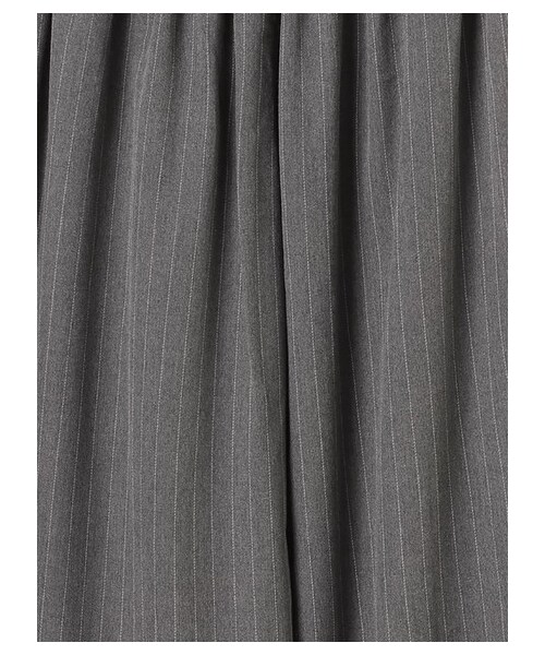 earth music&ecology(アースミュージックアンドエコロジー)の「・ベルト付きストライプワイドパンツ(パンツ・グレー/ネイビー・F)」の9枚目の写真