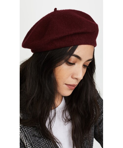 HAT attack(ハットアタック)の「Hat Attack Wool Beret(その他・レディース・Black/Burgundy/Heather Grey/Navy・One Size)」の8枚目の写真