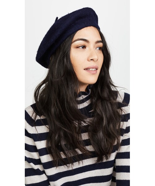 HAT attack(ハットアタック)の「Hat Attack Wool Beret(その他・レディース・Black/Burgundy/Heather Grey/Navy・One Size)」の3枚目の写真