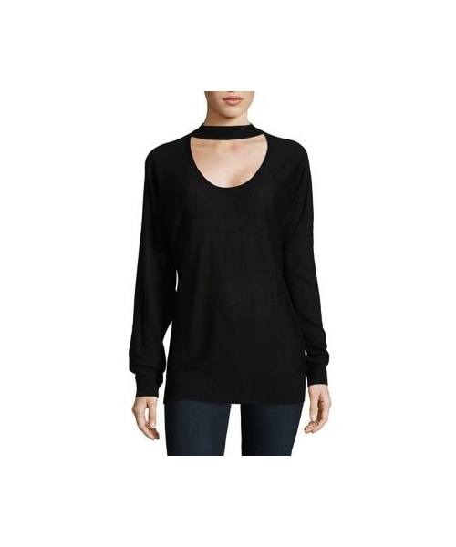 splendid（スプレンディッド）の「Splendid Choker Sweater（ニット/セーター・レディース・Black/Heather Cinder・MEDIUM/X-SMALL/LARGE/SMALL）」の3枚目の写真