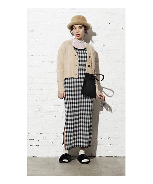 CHEER CLOSET（チアクローゼット）の「【るうこ】フェザーライクボーラーハット（ハット・レディース・グレー/レッド/ベージュ/ブラック・F）」の3枚目の写真