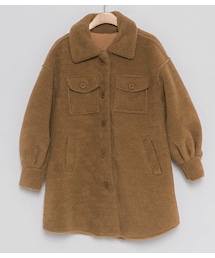 fd style | [22XX]ギャザースリーブルーズボアジャケット(ムートンコート)