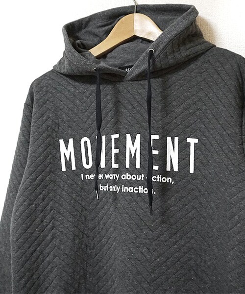 Tiffee SELECT（ティフィーセレクト）の「ロゴマーク厚みスウェットボンディングパーカー（パーカー・レディース・ブラック/グレー・M）」の5枚目の写真