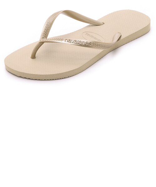 havaianas（ハワイアナス）の「Havaianas Slim Flip Flops（その他シューズ・レディース・Black/Silver/Blue/Beige/White・35/36/37/38/39/40/40/41/41/42）」の3枚目の写真