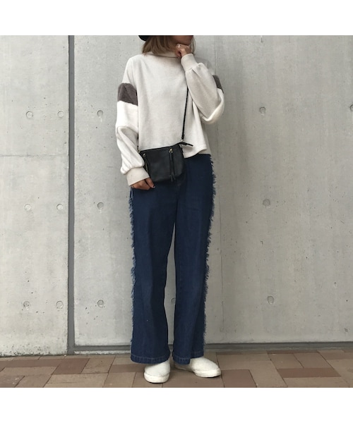 copine（コピン）の「【期間限定価格】2色袖フェイクファースリーブ/プチハイネック（4color）（ニット/セーター・レディース・その他）」の7枚目の写真