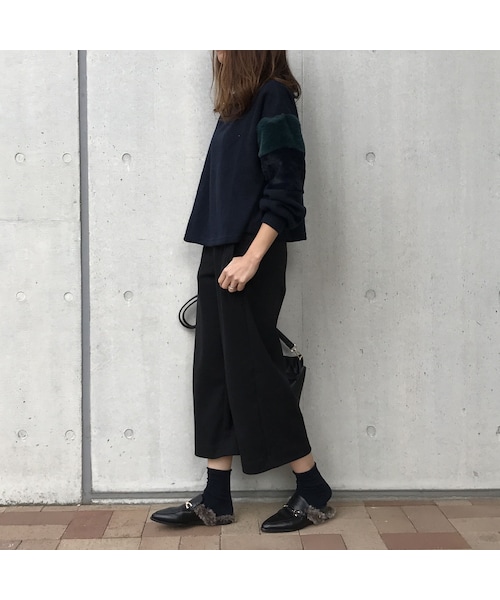 copine（コピン）の「【期間限定価格】2色袖フェイクファースリーブ/プチハイネック（4color）（ニット/セーター・レディース・その他）」の11枚目の写真