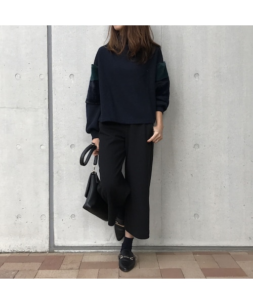 copine（コピン）の「【期間限定価格】2色袖フェイクファースリーブ/プチハイネック（4color）（ニット/セーター・レディース・その他）」の10枚目の写真