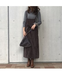 copine | コーデュロイエプロンサロペットスカート（3color）【クリックポスト対象商品】(サロペット/オーバーオール)