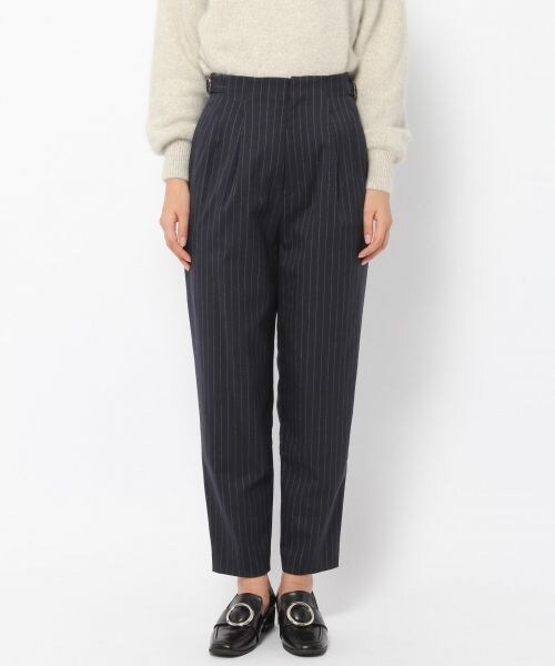 laboratory work（ラボラトリーワーク）の「ペグトップストライプパンツ（パンツ・グレー/ブラウン/ネイビー）」の7枚目の写真