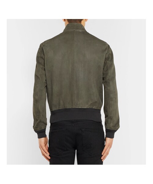 TOM FORD（トム フォード）の「TOM FORD Slim-Fit Suede Harrington 