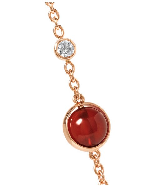 PIAGET(ピアジェ)の「Piaget - Possession 18-karat Rose Gold, Carnelian And Diamond Bracelet(ブレスレット・レディース・Pink・one size)」の5枚目の写真