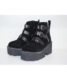 A.D.G | 3BELTED BLACK BOOTS(ブーツ)