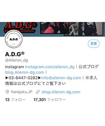 A.D.G | A.D.G Twitter(Tシャツ/カットソー)