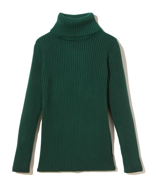 GRL（グレイル）の「タートルネックリブニットトップス（ニット/セーター・レディース・ブラック/レッド/グリーン/グレー/ボルドー/オフホワイト/ダークオレンジ/ダークピンク・M）」の4枚目の写真