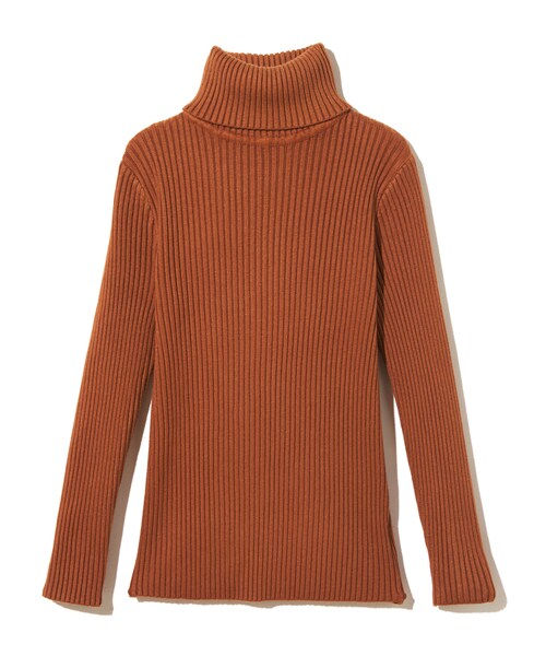 GRL（グレイル）の「タートルネックリブニットトップス（ニット/セーター・レディース・ブラック/レッド/グリーン/グレー/ボルドー/オフホワイト/ダークオレンジ/ダークピンク・M）」の8枚目の写真