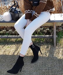 DHOLIC | 裏起毛ウエストゴムスキニーパンツ(その他パンツ)